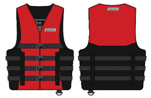 Seachoice - 4-belt Ski Vest Red S/m - 85383