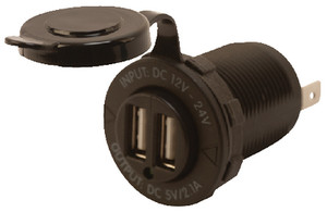 Sea-Dog Line - Round Dual Usb Power Socket - 426503
