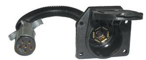 Pollak - 6way Round Plug To 7way Socket - 12-725EP
