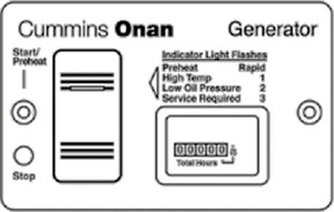 Onan (Cummins) - Remote Control Switch & Meter - 300-4943