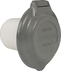 Parkpower by Marinco - Inlet-contour 30a Gray - 304EL-BRV.G Parkpower by Marinco - Inlet-contour 30a Gray - 304EL-BRV.G
