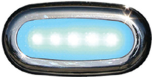 Scandvik - 5 Led Court Light Sf Ss Blue - 41362P