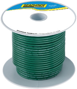 Seachoice - 8  Awg Green 100' - 50-63056