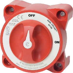 Blue Sea Systems - Switch Battery E Dual Circuit+ - 5510E Blue Sea Systems - Switch Battery E Dual Circuit+ - 5510E