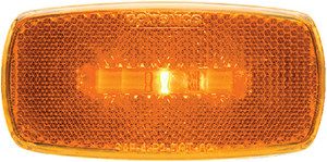 FulTyme RV - 1led Mark Lite Oval Blak Amber - 590-1184