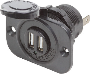 Seachoice - Dc 12v Socket Dual Usb - A13-222BPS1-BB3