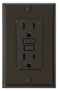 Diamond Group - Gfi Receptacle W/ Lt Brwn - DG15BVP Diamond Group - Gfi Receptacle W/ Lt Brwn - DG15BVP