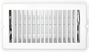 RV Designer - Vent Reg Wht Metal Damp 4 X8 - H873