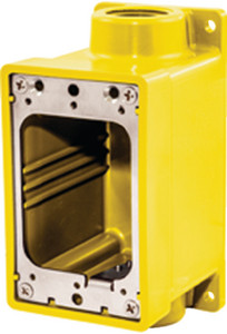 Hubbell - Watertight Fd Box 3/4  Yellow - HBL60CM83A