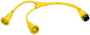 Hubbell - Y Adapter 2/30a W/1 50a/250v - HBL64CM54 Hubbell - Y Adapter 2/30a W/1 50a/250v - HBL64CM54