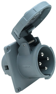 Hubbell - 100a 125/250v Shore Pwr Inlet - M4100B12R Hubbell - 100a 125/250v Shore Pwr Inlet - M4100B12R