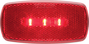 Optronics - Ledmark Lght Ovl Blk Bse Red - MCL32RBBP