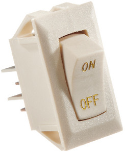 RV Designer - Switch-rckr 10a Ivor Gold-text - S279