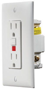 RV Designer - Gfci Outlet-dual W/cvr Wht - S801