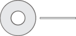 Seachoice - 1/4 Flt Wsh 11/16 Od Nyl 100/b - SC2981