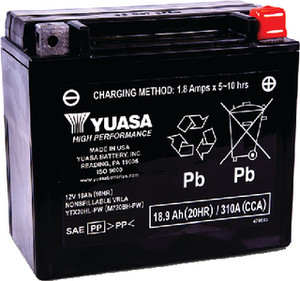 Yuasa - Battery Agm Ytx20hl-pw Factory - YUAM720BH-PW Yuasa - Battery Agm Ytx20hl-pw Factory - YUAM720BH-PW
