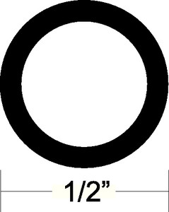 Taco Metals - Black Vinyl Insert 50' - V12-0003BKA50-1 Taco Metals - Black Vinyl Insert 50' - V12-0003BKA50-1