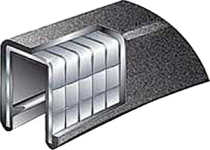 Taco Metals - 1/4 X 25' Flex Trim Black - V30-1008B25-1 Taco Metals - 1/4 X 25' Flex Trim Black - V30-1008B25-1