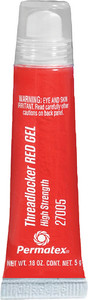 Permatex - Threadlock Gel Red 5g Tube - 27005 Permatex - Threadlock Gel Red 5g Tube - 27005