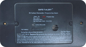 MTI Industries - Co Alarm Blk W/trim 25 Series - 25-742-BL-TR