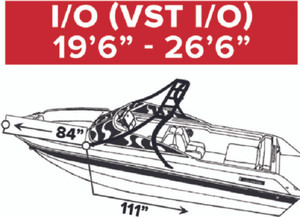 Carver Covers - Vst-21 I/o W/tower Boat Cover - 97121S11 Carver Covers - Vst-21 I/o W/tower Boat Cover - 97121S11