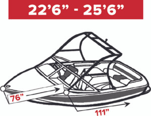 Carver Covers - Tst-23 W/ Tower Boat Cover - 74523S11 Carver Covers - Tst-23 W/ Tower Boat Cover - 74523S11