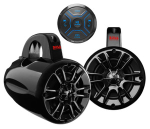 Boss Audio MG150T.4 Bluetooth In-Dash Marine Gauge Digital Media AM/FM Receiver with 4" 2-Way Loudspeakers (Pair) - MG150T.4 Boss Audio MG150T.4 Bluetooth In-Dash Marine Gauge Digital Media AM/FM Receiver with 4" 2-Way Loudspeakers (Pair) - MG150T.4