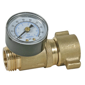 Camco 40064 Water Pressure Regulator with Gauge - 40064