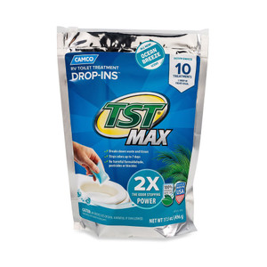 Camco 41613 TST MAX RV Toilet Treatment Drop-Ins - Ocean Scent, Pack of 10 - 41613