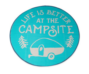 Camco 42835 LIBATC Outdoor Mat - 6' Round, Logo Print - 42835 Camco 42835 LIBATC Outdoor Mat - 6' Round, Logo Print - 42835