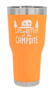 Camco 53056 LIBATC Tumbler - 30 oz., Orange - 53056