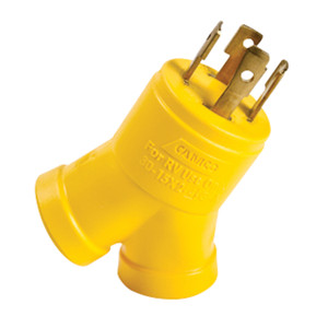 Camco 55438 15M - 15F 4-Prong Generator Adapter - 55438