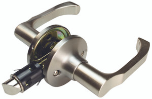 Creative Products Group LSL-806PS-BSN Non-Locking Curved Leverset - Brushed Satin Nickel - LSL-806PS-BSN