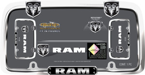 Cruiser Accessories 11135 License Plate Frame - RAM, Chrome-Plated Metal - 11135 Cruiser Accessories 11135 License Plate Frame - RAM, Chrome-Plated Metal - 11135