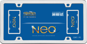 Cruiser Accessories 15030 License Plate Frame - Neo, Chrome-Plated Metal - 15030 Cruiser Accessories 15030 License Plate Frame - Neo, Chrome-Plated Metal - 15030