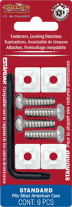 Cruiser Accessories 81200 Stainless Steel Star Pin License Plate Fasteners - Pack of 4 - 81200 Cruiser Accessories 81200 Stainless Steel Star Pin License Plate Fasteners - Pack of 4 - 81200