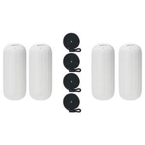 Extreme Max 3006.7309.4 BoatTector HTM Inflatable Fender Value 4-Pack - 10" x 27", White - 3006.7309.4