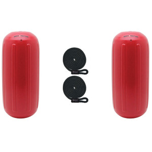 Extreme Max 3006.7477.2 BoatTector HTM Inflatable Fender Value 2-Pack - 8.5" x 20", Bright Red - 3006.7477.2