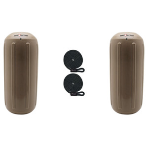 Extreme Max 3006.7479.2 BoatTector HTM Inflatable Fender Value 2-Pack - 8.5" x 20", Sand - 3006.7479.2 Extreme Max 3006.7479.2 BoatTector HTM Inflatable Fender Value 2-Pack - 8.5" x 20", Sand - 3006.7479.2