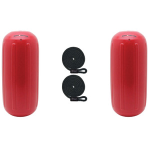 Extreme Max 3006.8501.2 BoatTector HTM Inflatable Fender Value 2-Pack - 10" x 27", Bright Red - 3006.8501.2