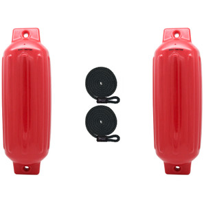 Extreme Max 3006.8538.2 BoatTector Inflatable Fender Value 2-Pack - 10" x 30", Red - 3006.8538.2