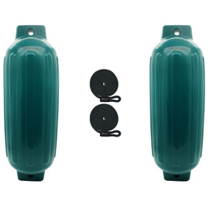 Extreme Max 3006.8552.2 BoatTector Inflatable Fender Value 2-Pack - 10" x 30", Teal - 3006.8552.2