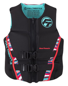Full Throttle 142500-105-820-22 Women's Rapid-Dry Flex-Back Life Jacket - Small, Pink - 142500-105-820-22 Full Throttle 142500-105-820-22 Women's Rapid-Dry Flex-Back Life Jacket - Small, Pink - 142500-105-820-22