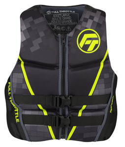 Full Throttle 142500-400-040-22 Men's Rapid-Dry Flex-Back Life Jacket - Large, Green - 142500-400-040-22 Full Throttle 142500-400-040-22 Men's Rapid-Dry Flex-Back Life Jacket - Large, Green - 142500-400-040-22