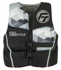 Full Throttle 142500-701-050-22 Men's Rapid-Dry Flex-Back Life Jacket - XL, Gray - 142500-701-050-22 Full Throttle 142500-701-050-22 Men's Rapid-Dry Flex-Back Life Jacket - XL, Gray - 142500-701-050-22
