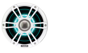 Garmin 010-02437-01 Fusion Signature Series 3 Wake Tower Speakers - 8.8", 330 Watt Coaxial, CRGBW Illumination, White (Pair) - 010-02437-01