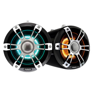 Garmin 010-02438-00 Fusion Signature Series 3 Wake Tower Speakers - 6.5", 330 Watt Coaxial, CRGBW Illumination, Chrome (Pair) - 010-02438-00 Garmin 010-02438-00 Fusion Signature Series 3 Wake Tower Speakers - 6.5", 330 Watt Coaxial, CRGBW Illumination, Chrome (Pair) - 010-02438-00