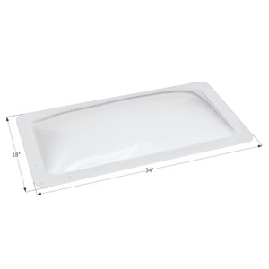 Icon 01849 RV Skylight SL1430 - 30" x 14" x 4", White - 1849