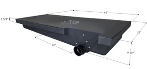 Icon 14428 Holding Tank H3595RH for Jayco 5th Wheel Travel Trailer - 63" x 25" x 9.25", 39 Gallon - 14428