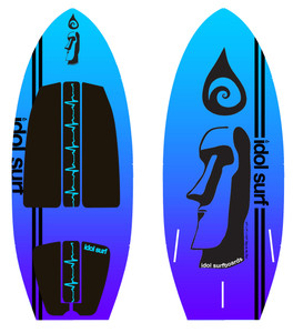 Idol Surf 22-10-42 Shaka Wake Surfboard - 4'2" - 22-10-42 Idol Surf 22-10-42 Shaka Wake Surfboard - 4'2" - 22-10-42